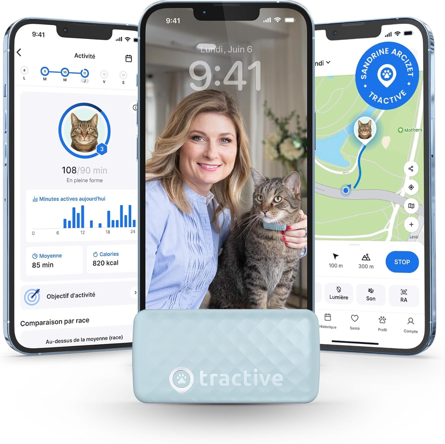 Tractive Cat Mini, collier GPS pour chat